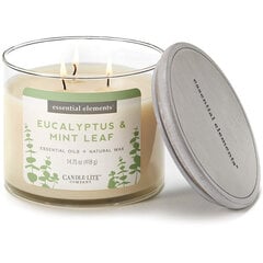 Candle-Lite tuoksukynttilä kannellinen Eukalyptus & Mint Leaf, 418 g hinta ja tiedot | Kynttilät ja kynttilänjalat | hobbyhall.fi