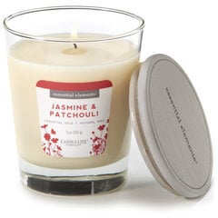 Tuoksukynttilä kannella Candle-Lite Jasmine & Patchouli, 255 g hinta ja tiedot | Kynttilät ja kynttilänjalat | hobbyhall.fi