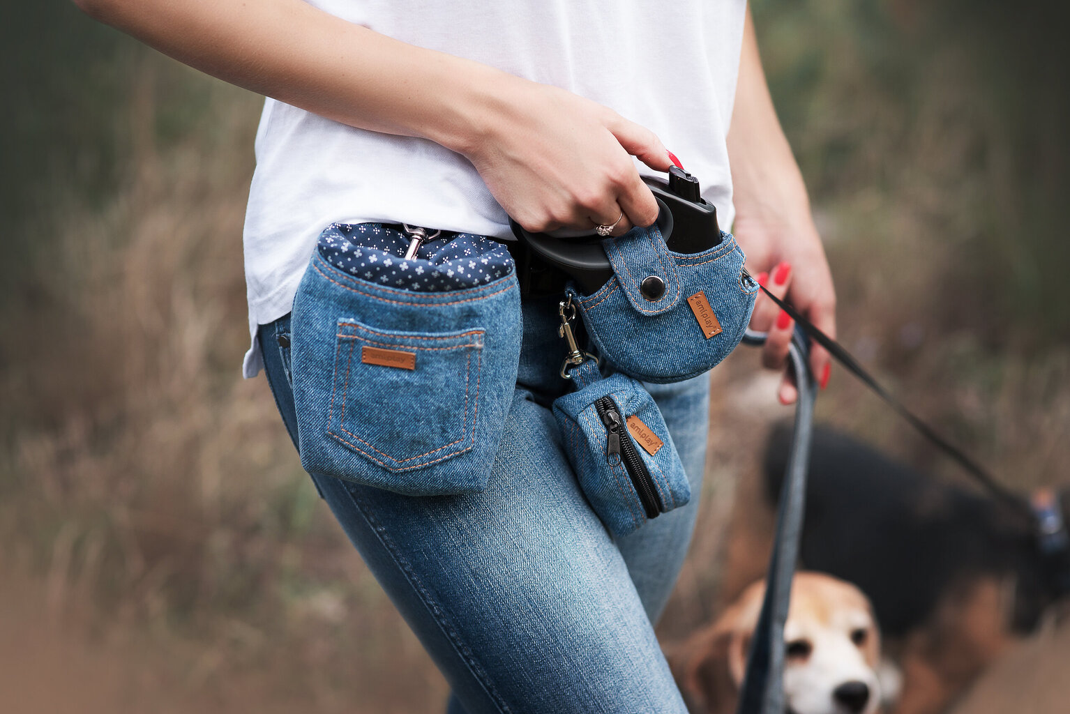 Kakkapussikotelo Amiplay Denim Navy Blue hinta ja tiedot | Eläinten hoitotuotteet | hobbyhall.fi