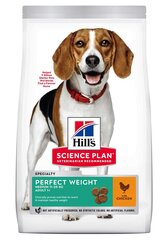 Hill's Science Plan Perfect Weight Keskikokoinen aikuisten koirien ruoka, 2 kg. hinta ja tiedot | Hill's Lemmikit | hobbyhall.fi