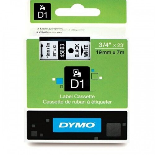 Tulostinteippi Dymo D1 45803, 19 mm x 7 m hinta ja tiedot | Tulostustarvikkeet | hobbyhall.fi