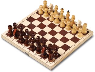 Lakkapintainen shakkilauta 29 cm x 14,5 cm hinta ja tiedot | Lautapelit ja älypelit | hobbyhall.fi
