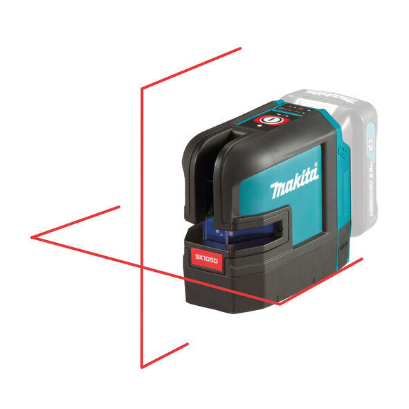 Makita SK105DZ -ristiviivalaser, punainen säde, itsetasaava, tarkkuus ± 0,3 mm/1 m, IP54 hinta ja tiedot | Käsityökalut | hobbyhall.fi