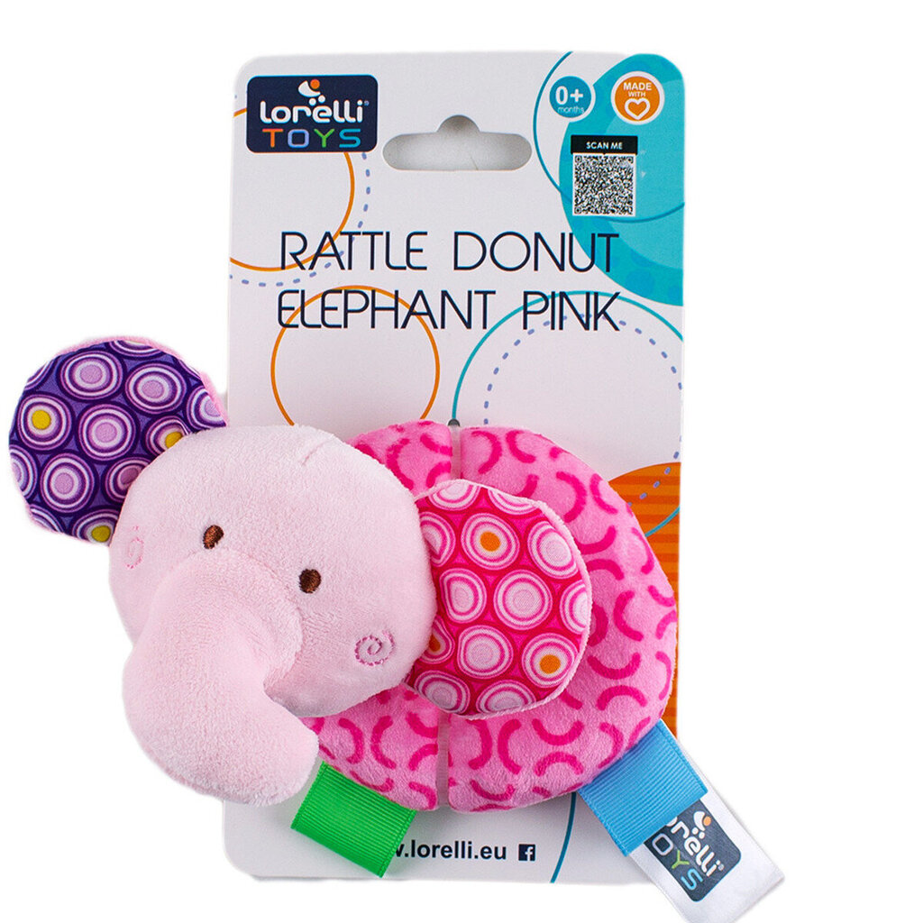 Helistin Donut Lorelli Elephant hinta ja tiedot | Vauvan lelut | hobbyhall.fi