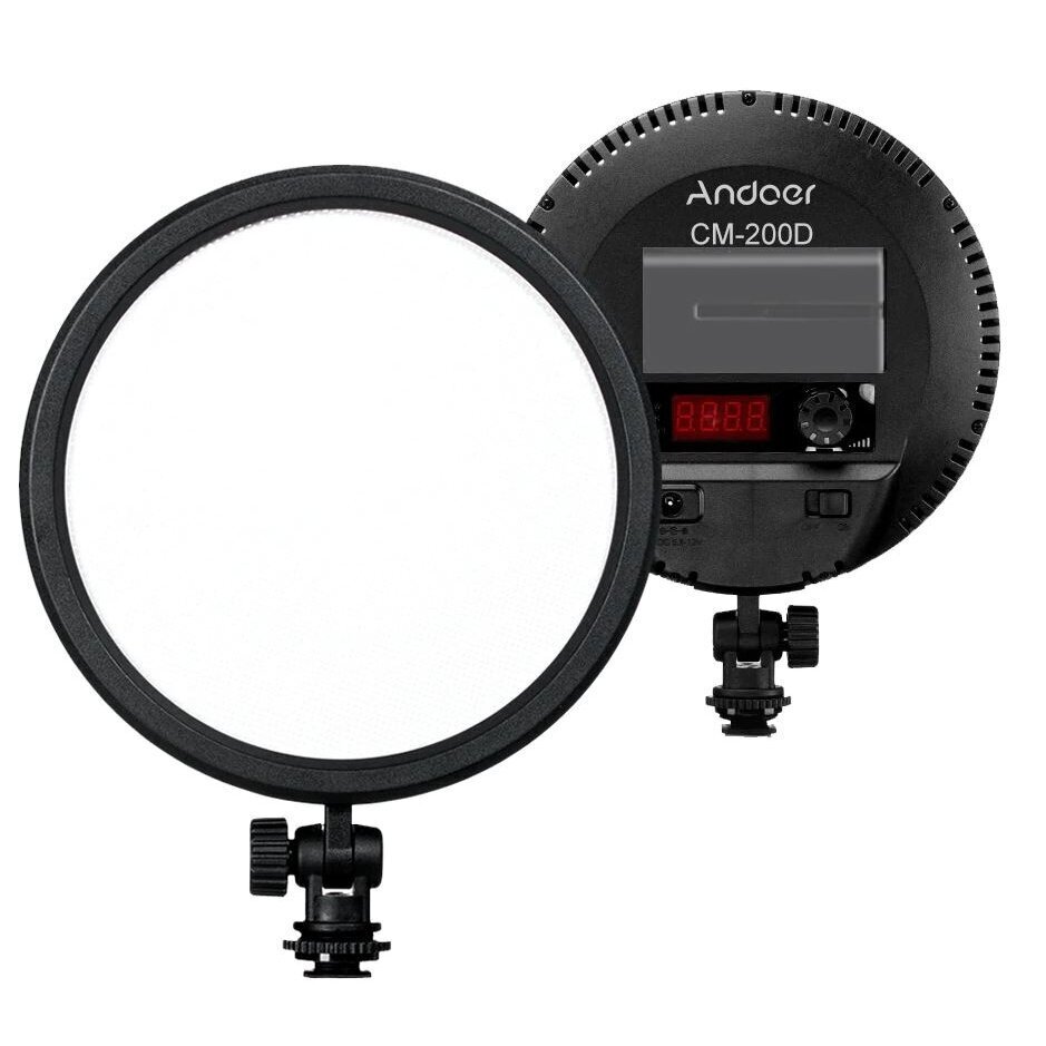 LED-valaisin Andoer CM-200D hinta ja tiedot | Valokuvaustarvikkeet | hobbyhall.fi