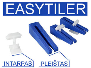 Kiilat Easytiler- laattojen tasoitusjärjestelmään 1,3 mm 200 kpl (199077) hinta ja tiedot | Easytiler Kodin remontointi | hobbyhall.fi