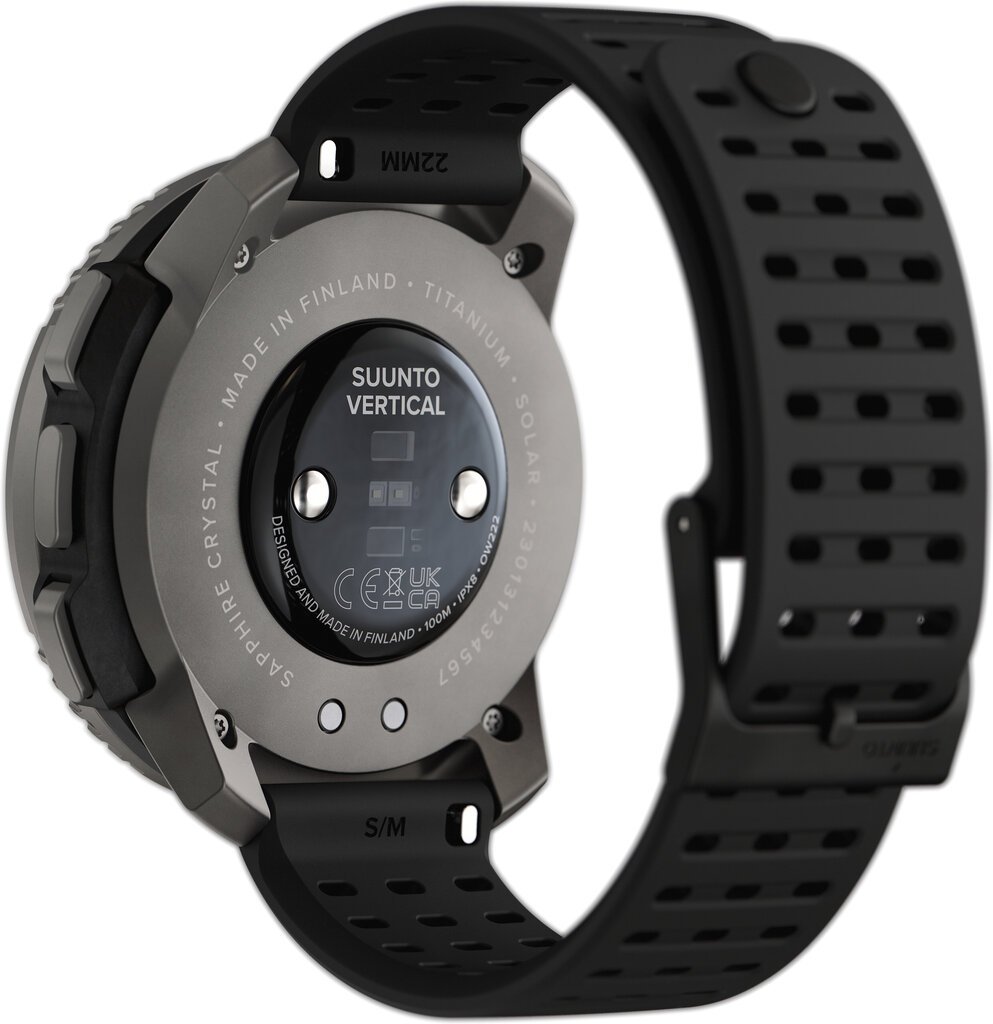 Suunto Vertical Titanium Solar Black SS050858000 hinta ja tiedot | Älykellot | hobbyhall.fi