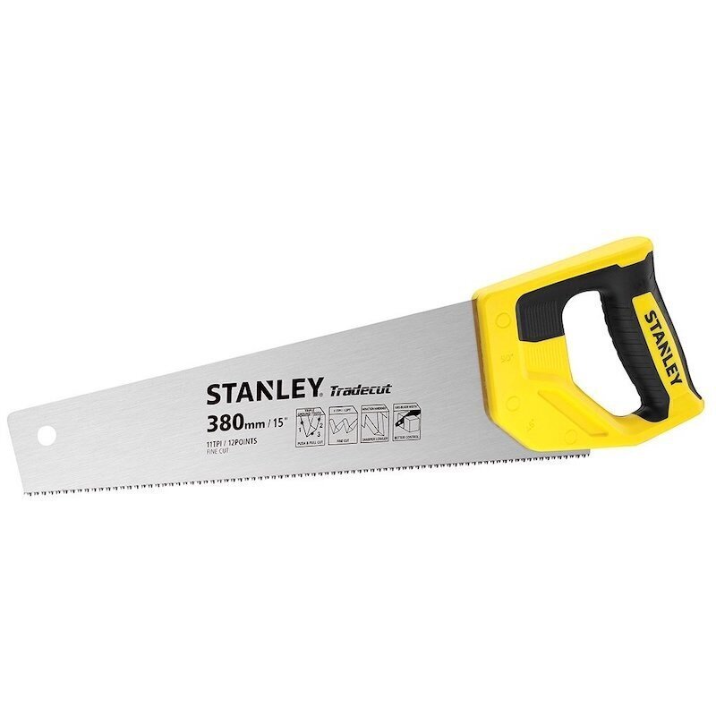 Puusaha Stanley Tradecut, 380 mm hinta ja tiedot | Käsityökalut | hobbyhall.fi