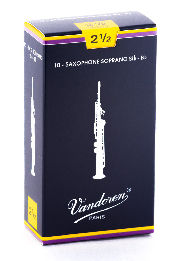 Vandoren Traditional SR2025 Nr. Sopraanosaksofonin kieli 2,5 hinta ja tiedot | Soittimien lisätarvikkeet | hobbyhall.fi