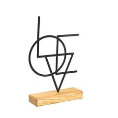 Koriste-esine Geometrinen, musta hinta ja tiedot | Sisustustuotteet | hobbyhall.fi