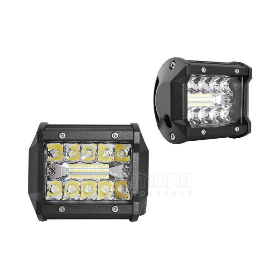 LED-valot autoihin 60 W, 20 LED x 3 W linssillä 6500 K hinta ja tiedot | Taskulamput ja valonheittimet | hobbyhall.fi