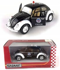 Metallinen poliisimalliauto Volkswagen Classical Beetle (poliisi) 1:32, 1785 hinta ja tiedot | Poikien lelut | hobbyhall.fi