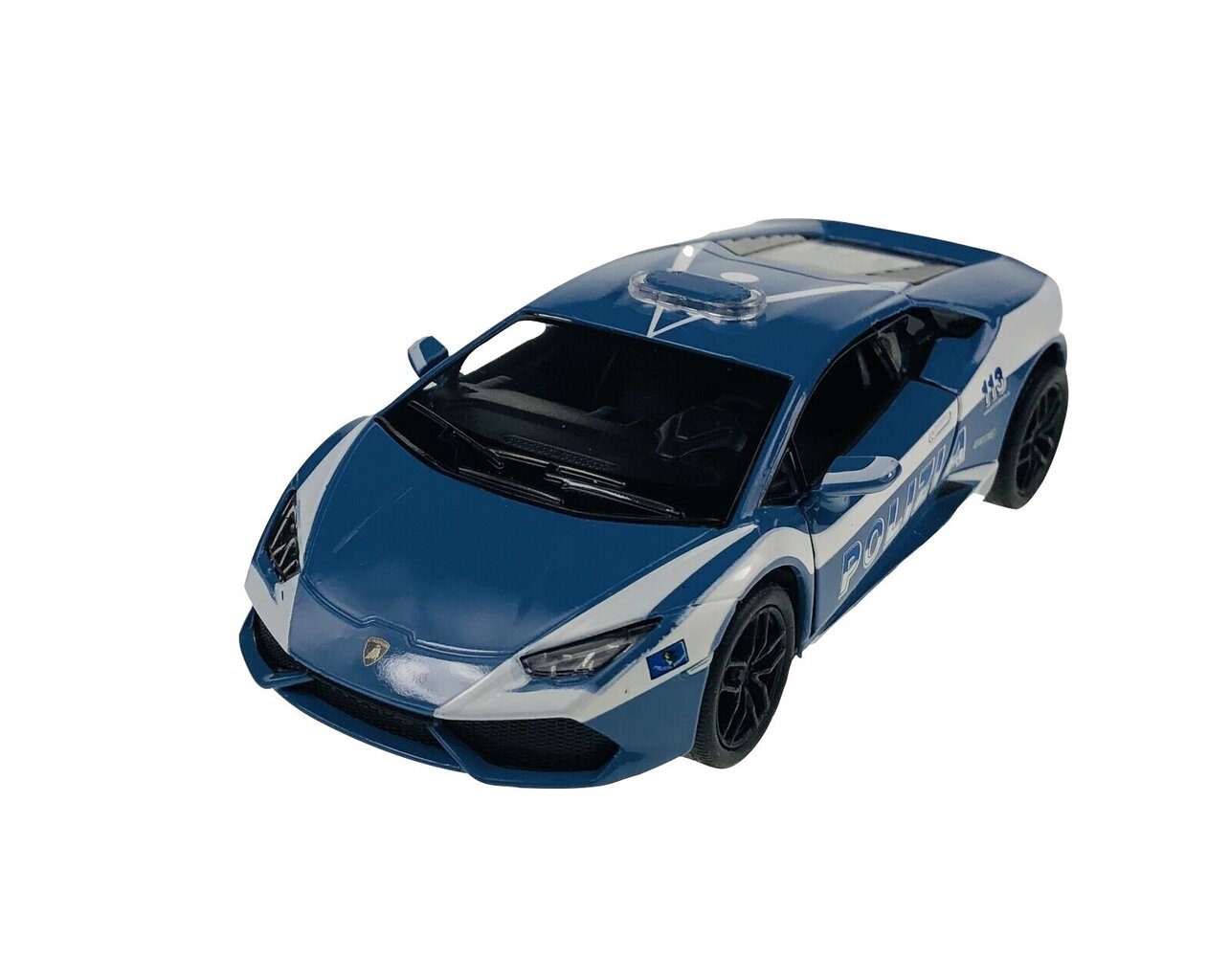 Metallinen poliisimalliauto Lamborghini Huracan LP610-4 1:36, 1981 hinta ja tiedot | Poikien lelut | hobbyhall.fi