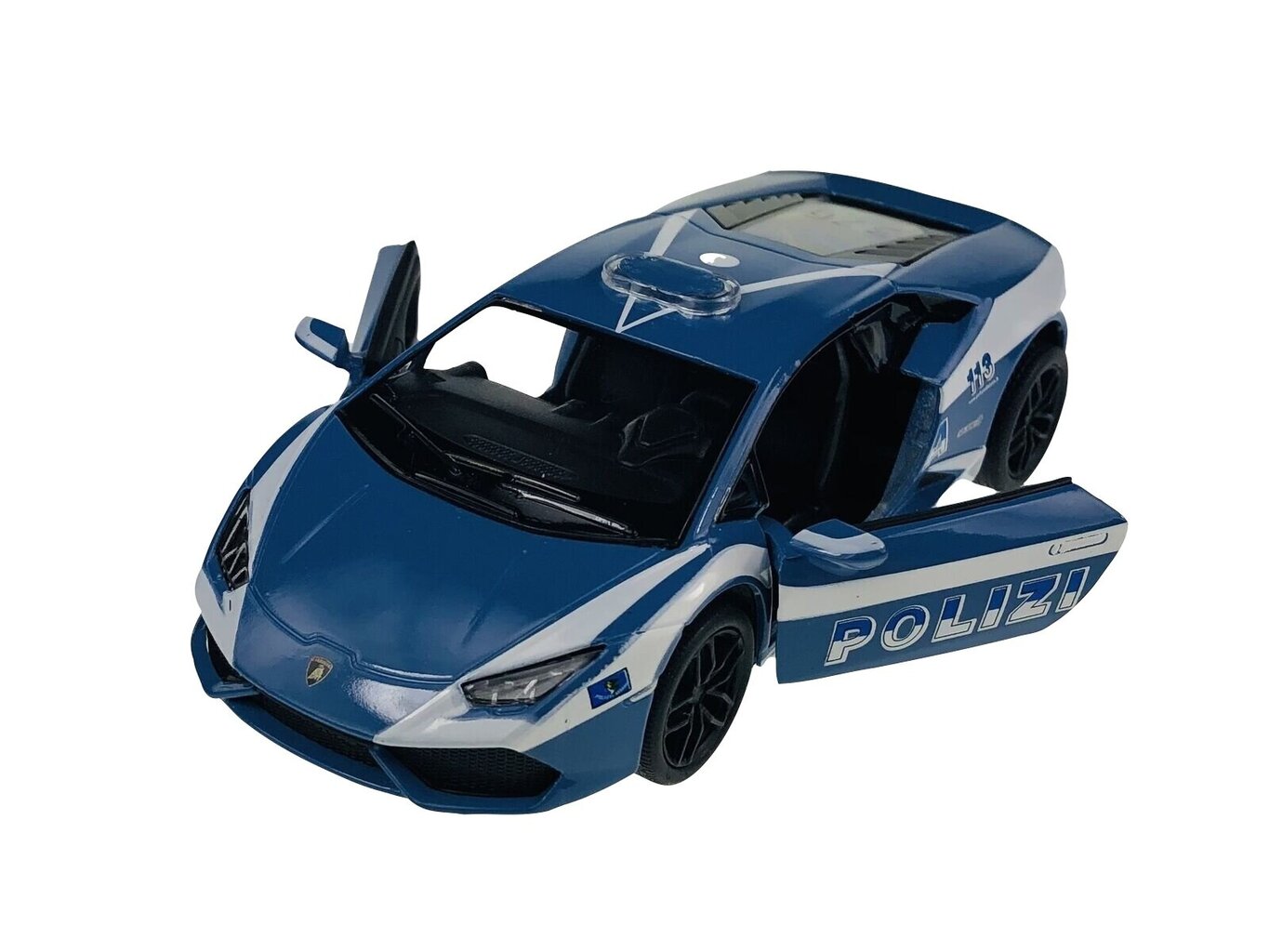 Metallinen poliisimalliauto Lamborghini Huracan LP610-4 1:36, 1981 hinta ja tiedot | Poikien lelut | hobbyhall.fi