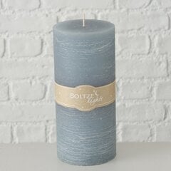 Sylinterimäinen kynttilä Boltze Lights, vaaleanharmaa, 20 x 9 cm hinta ja tiedot | Kynttilät ja kynttilänjalat | hobbyhall.fi