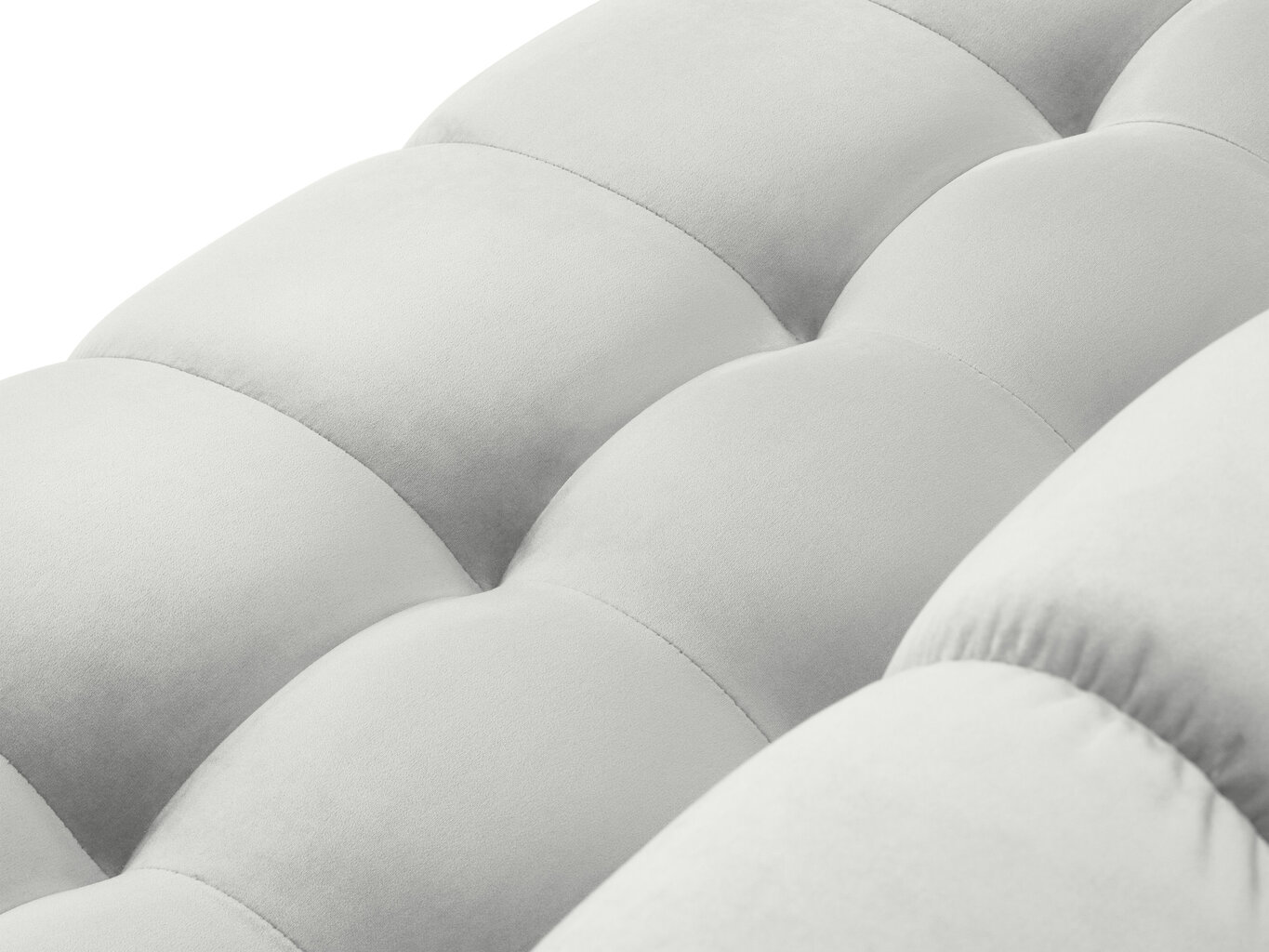 Micadoni Home Mamaia 2S -sohva, 152 x 92 x 78 cm, kangas, vaaleanharmaa / musta hinta ja tiedot | Sohvat ja vuodesohvat | hobbyhall.fi