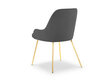 Micadoni Home Cadiz -tuoli, 55 x 60 x 85 cm, tummanharmaa hinta ja tiedot | Ruokapöydän tuolit | hobbyhall.fi