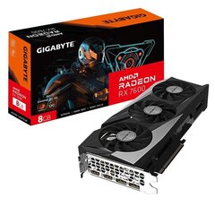 Gigabyte Grafiikkakortti Radeon RX 7600 Gaming OC 8G GDDR6 128bit 2DP/2HDMI hinta ja tiedot | Näytönohjaimet | hobbyhall.fi