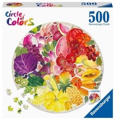 Fruits and vegetables Ravensburger Puzzle Circle.500p 17169 hinta ja tiedot | Palapelit | hobbyhall.fi