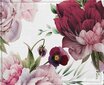 Pöytätabletti, 35 x 35 cm, valkoinen / vaaleanpunainen / viininpunainen hinta ja tiedot | Pöytäliinat, tabletit ja lautasliinat | hobbyhall.fi