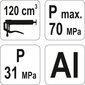 Käsisumutin öljylle 120m3 Yato (YT-0701). hinta ja tiedot | Käsityökalut | hobbyhall.fi