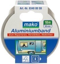 Alumiiniteippi Mako, 50 mm x 10 m, 100 ° C hinta ja tiedot | Käsityökalut | hobbyhall.fi