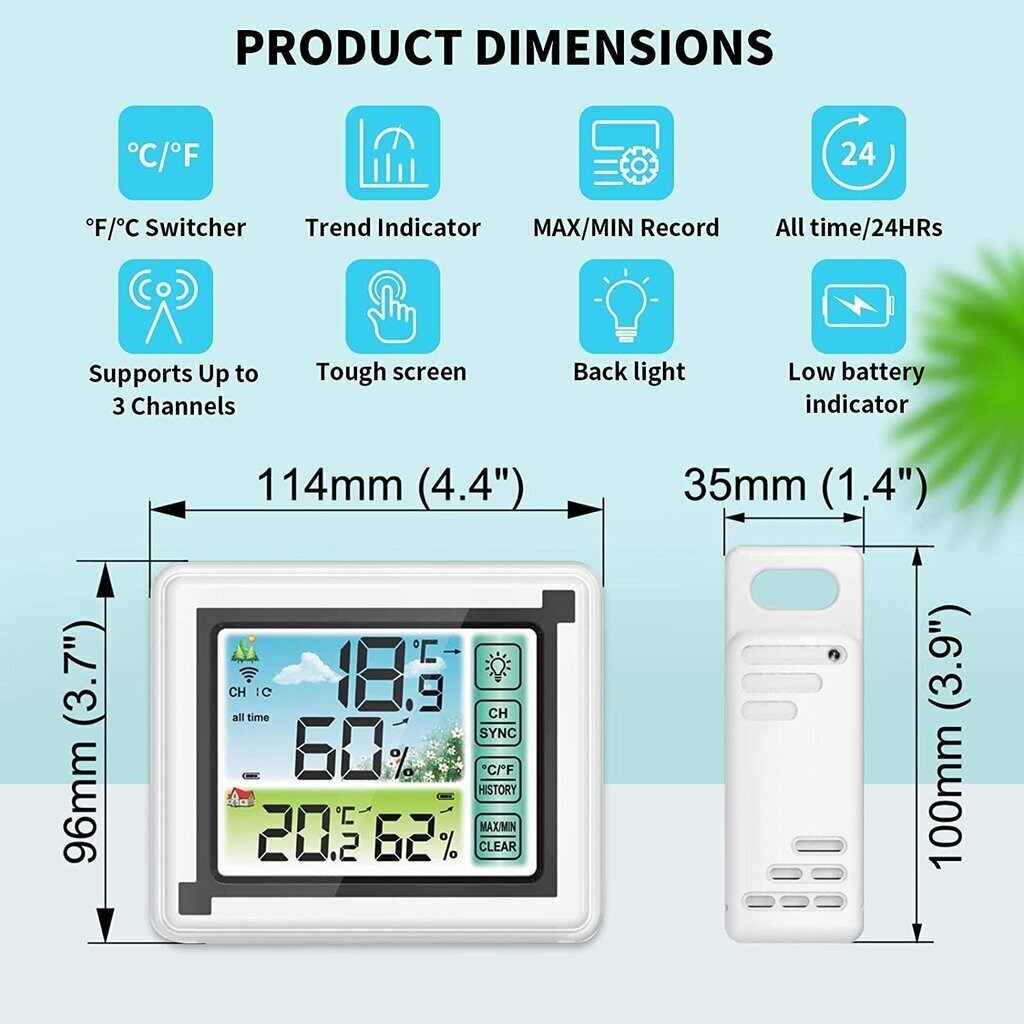 Meteorologinen asema hinta ja tiedot | Sääasemat, lämpö- ja kosteusmittarit | hobbyhall.fi