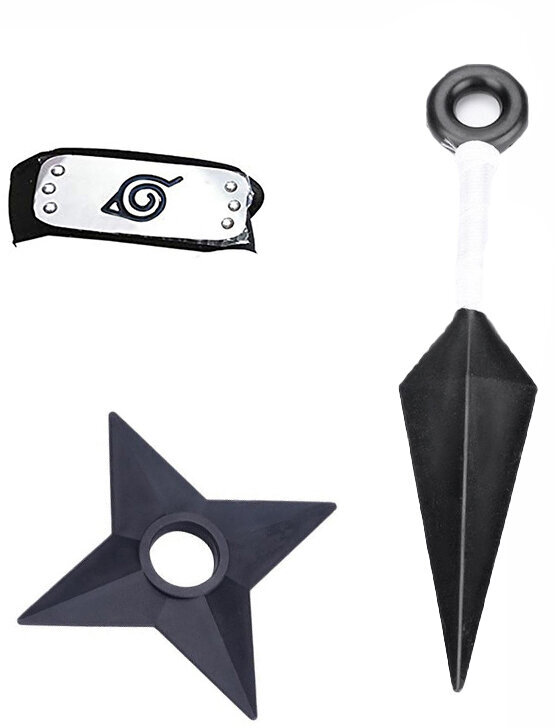 Lelusarja Naruto - Kunai + Shuriken + otsapanta hinta ja tiedot | Poikien lelut | hobbyhall.fi