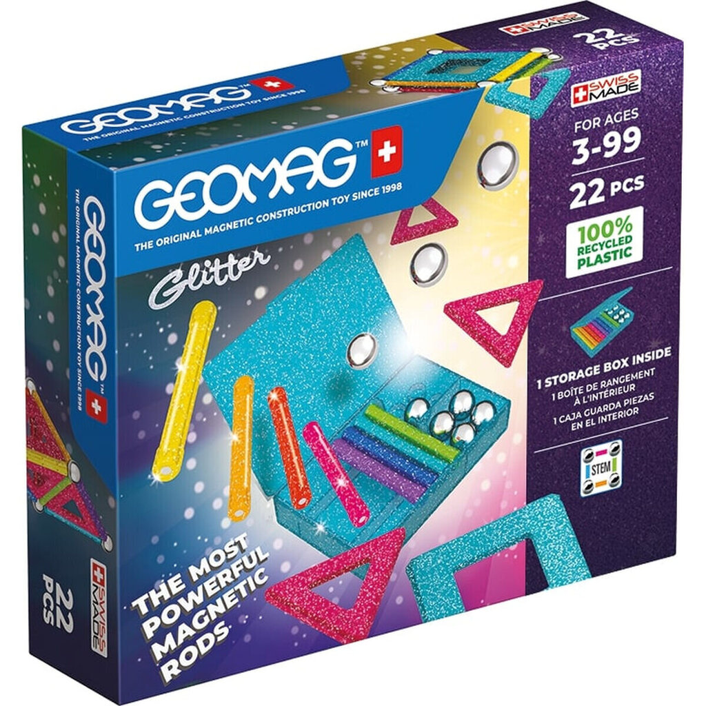 Playset Geomag Glitter -magneettinen rakennussarja hinta ja tiedot | LEGOT ja rakennuslelut | hobbyhall.fi