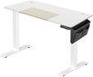 Sähköisesti korkeussäädettävä pöytä, valkoinen hinta ja tiedot | Tietokonepöydät ja työpöydät | hobbyhall.fi