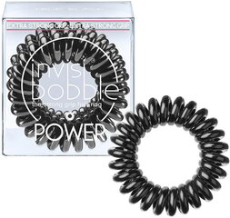 Invisibobble Power Hair Ring hiuslenkki 3, True Black hinta ja tiedot | Hiustarvikkeet | hobbyhall.fi