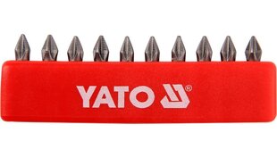 Ruuvimeisselin hylsysarja Yato PH1x25mm 1/4", 10kpl hinta ja tiedot | Käsityökalut | hobbyhall.fi