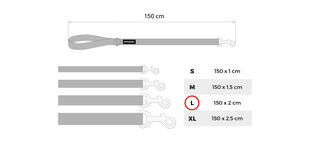 Amiplay talutushihna Reflective, L, punainen hinta ja tiedot | Koiran talutushihnat | hobbyhall.fi