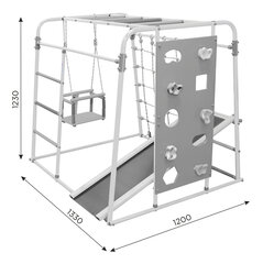 Sanro Start Baby-2, lasten kuntoilukokonaisuus, valkoinen-sateenkaari, 80 kg painoon asti hinta ja tiedot | Puolapuut ja voimisteluseinät | hobbyhall.fi