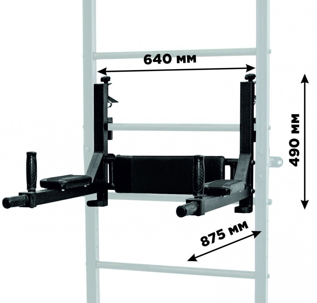 Sanro Hero 3in1, kuntoilukokonaisuus, harmaa-musta, 241x68,5cm hinta ja tiedot | Puolapuut ja voimisteluseinät | hobbyhall.fi