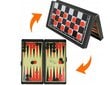 Magneettitammi, shakki ja backgammon 3 in 1 -sarja hinta ja tiedot | Lautapelit ja älypelit | hobbyhall.fi