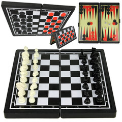 Magneettitammi, shakki ja backgammon 3 in 1 -sarja hinta ja tiedot | MalPlay Lapset | hobbyhall.fi