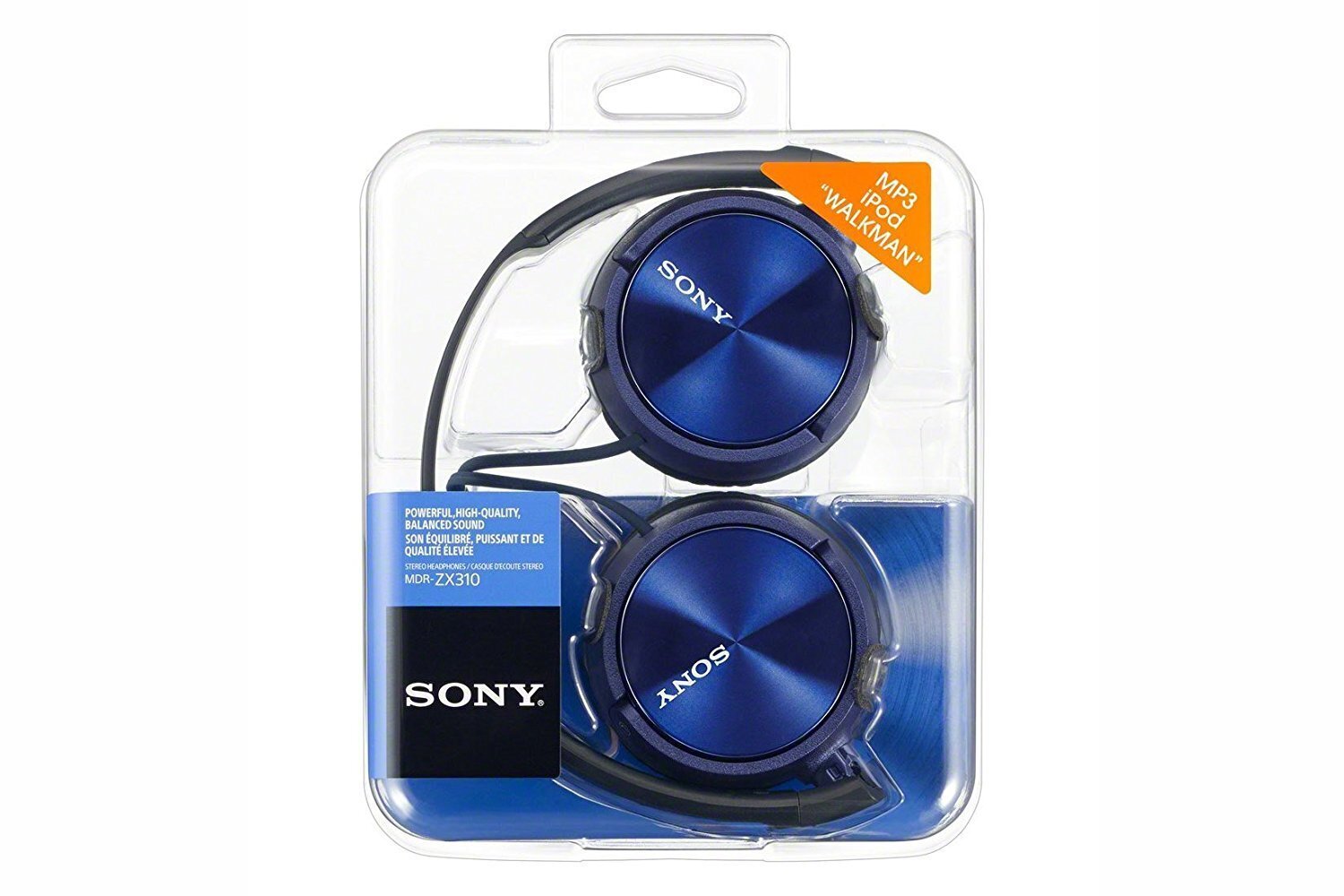 Sony MDR-ZX310 on-ear kuulokkeet, MDRZX310L.AE hinta ja tiedot | Kuulokkeet | hobbyhall.fi