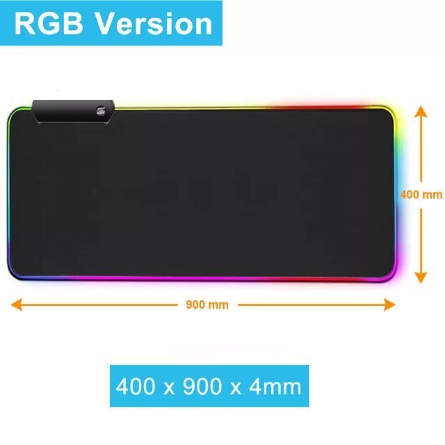 RGB-peltilevyt XL, RGB-01, 90x40 cm hinta ja tiedot | Hiiret | hobbyhall.fi