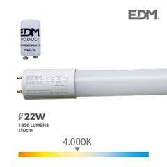 LED-putki EDM 1850 Lm A+ T8 22 W (4000 K) hinta ja tiedot | LED-valonauhat | hobbyhall.fi