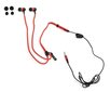 Omega Freestyle vetoketjulliset kuulokkeet FH2111, punainen hinta ja tiedot | Kuulokkeet | hobbyhall.fi