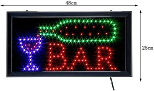 DES LED-kylttipalkki, 48x25 cm hinta ja tiedot | Upotettavat valaisimet ja LED-valaisimet | hobbyhall.fi