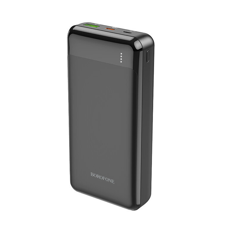 Borofone Power Bank 20000mAh BJ19A Incredible - USB 3.0 + Type C - PD 20W QC 3.0 18W musta hinta ja tiedot | Varavirtalähteet | hobbyhall.fi