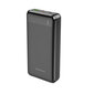 Borofone Power Bank 20000mAh BJ19A Incredible - USB 3.0 + Type C - PD 20W QC 3.0 18W musta hinta ja tiedot | Varavirtalähteet | hobbyhall.fi