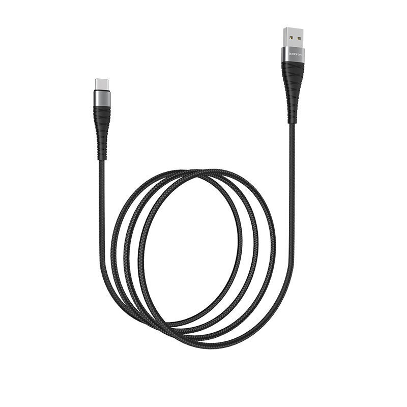 Kaapeli Borofone BX32 Munificent - USB Type C - 5A, 1 metri, musta hinta ja tiedot | Puhelinkaapelit | hobbyhall.fi