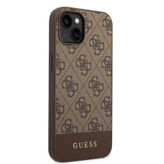 Guess 4G Stripe Case - iPhone 14 Plus , ruskea hinta ja tiedot | Puhelimen kuoret ja kotelot | hobbyhall.fi