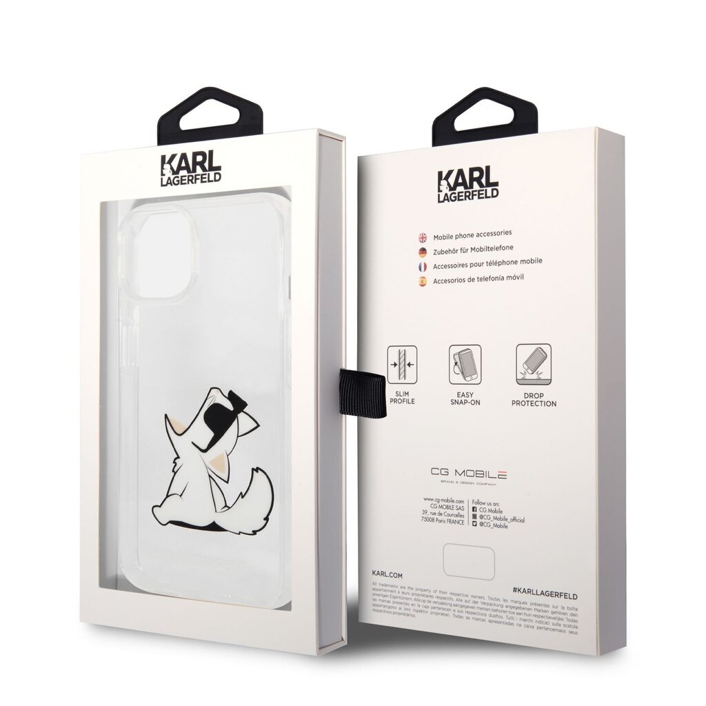 Karl Lagerfeld PC/TPU Choupette Eat Case - iPhone 14 Plus hinta ja tiedot | Puhelimen kuoret ja kotelot | hobbyhall.fi