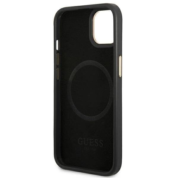 GUESS 4G Logo Plate MagSafe - iPhone 14 Plus , musta hinta ja tiedot | Puhelimen kuoret ja kotelot | hobbyhall.fi