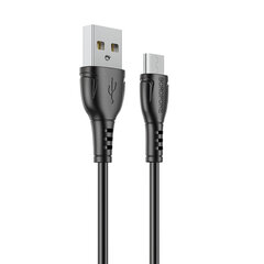 Borofone Cable BX51 Triumph - USB - Micro USB - 2,4A 1 metri musta hinta ja tiedot | Puhelinkaapelit | hobbyhall.fi