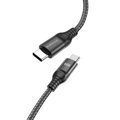 Borofone Cable BX56 Delightful - Tyyppi C - Tyyppi C - 60W 3A 1,5 metriä musta hinta ja tiedot | Borofone Puhelimet, älylaitteet ja kamerat | hobbyhall.fi